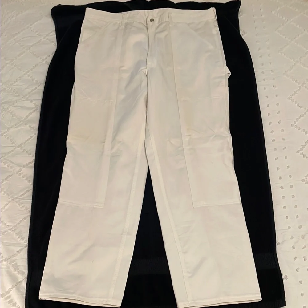 Sherwin-Williams White Work Cargo Pants new with slight flaw